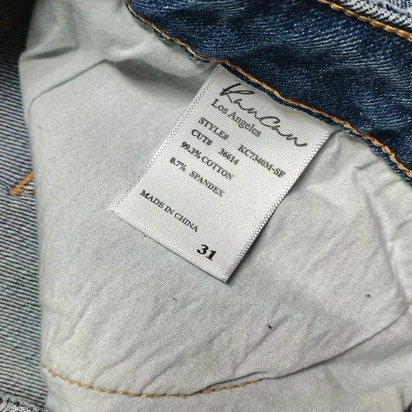 NWT KanCan Luke High Rise Flare Jeans Women's 31" Distressed Faded Stretch NEW! - Picture 10 of 10